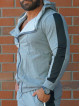 Sudadera con capucha K097 gris claro MITARE PRO MAN