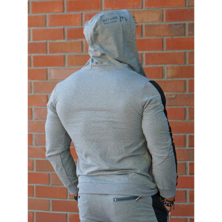 Sudadera con capucha K097 gris claro MITARE PRO MAN