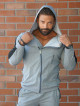 Sudadera con capucha K097 gris claro MITARE PRO MAN
