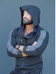 Sudadera con capucha K097 negro MITARE PRO MAN