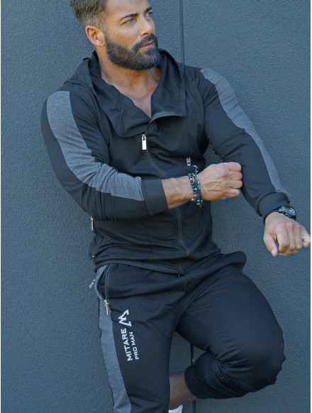 Sudadera con capucha K097 negro MITARE PRO MAN