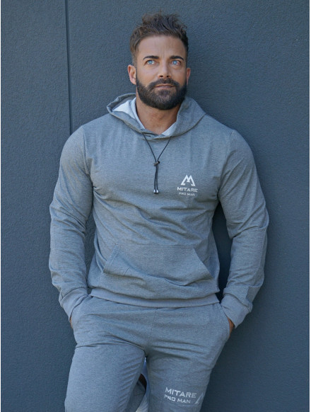 Sudadera con capucha K088 gris oscura MITARE PRO MAN