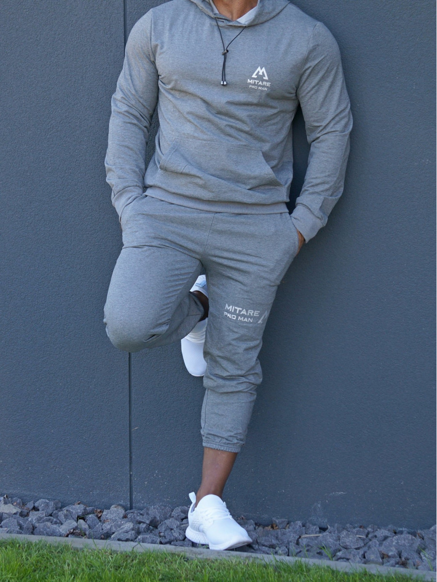 Sudadera con capucha K088 gris oscura MITARE PRO MAN