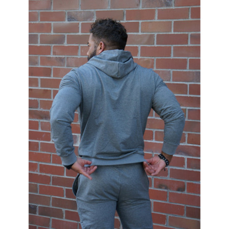 Sudadera con capucha K103 gris oscuro MITARE PRO MAN