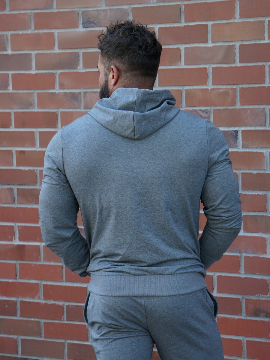 Sudadera con capucha K103 gris oscuro MITARE PRO MAN