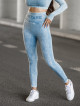 Leggings sin costuras PUSH UP MAX MARBLE K111 vaqueros azules MITARE