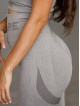 Leggings sin costuras PUSH UP MAX K001 gris claro MITARE