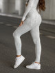Leggings sin costuras PUSH UP MAX MARBLE K111 gris claro MITARE