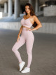 Leggings sin costuras PUSH UP MAX K001 morado claro MITARE