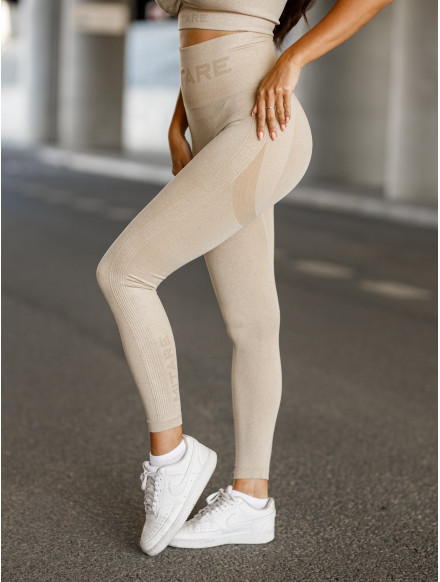 Leggings sin costuras PUSH UP MAX K001 beige MITARE