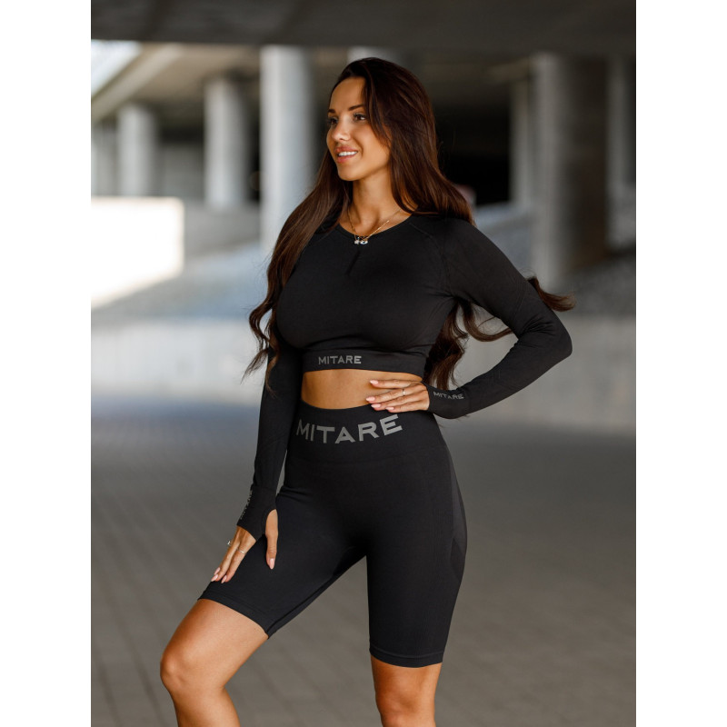 Shorts sin costuras PUSH UP MAX K077 negro MITARE