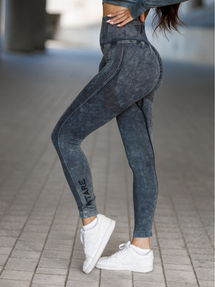 Leggings reductores moldeadores PUSH UP MAX MARBLE K111A negro MITARE