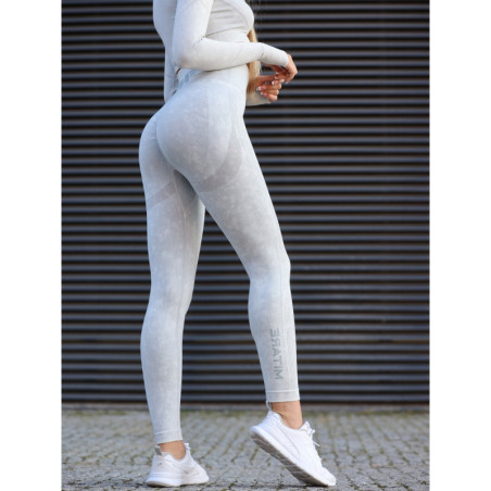 Leggings reductores moldeadores PUSH UP MAX MARBLE K111A gris claro MITARE