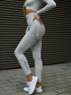 Leggings reductores moldeadores PUSH UP MAX MARBLE K111A gris claro MITARE