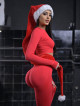 Top corto sin costuras PUSH UP MAX K084 rojo MITARE