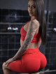 Sujetador sin costuras PUSH UP MAX K002 rojo MITARE