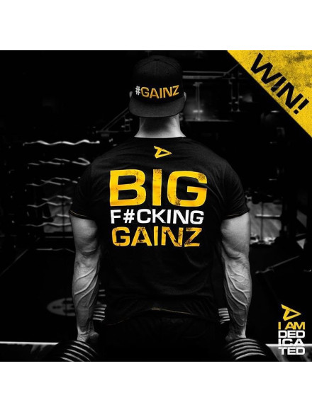 T-shirt BIG FUCKING GAINZ MODEL D019 DEDICATED 2