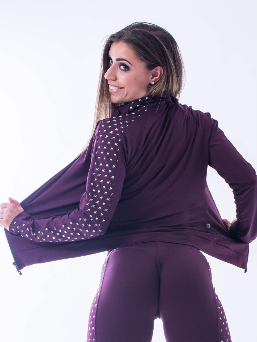 Bluza długi rękaw MODEL N654 BURGUND NEBBIA