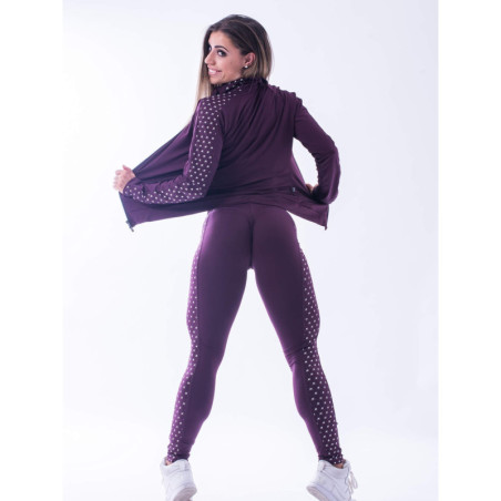 Bluza długi rękaw MODEL N654 BURGUND NEBBIA