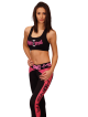 Leggins 3/4 DriFit Compression M190 Black/Pink MONSTA