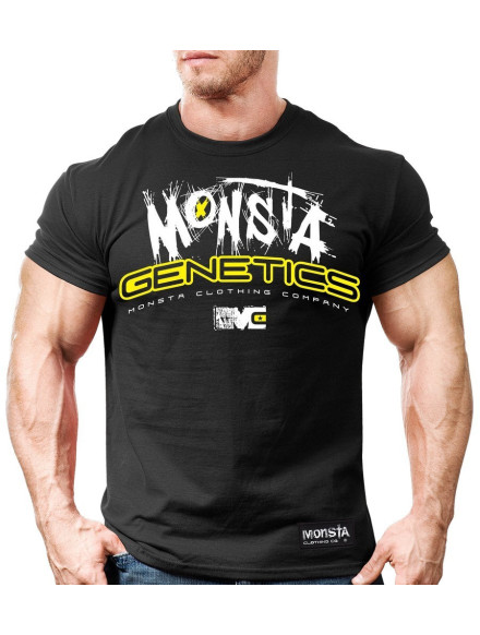 T-shirt męski GENETICS M146 Black MONSTA 2