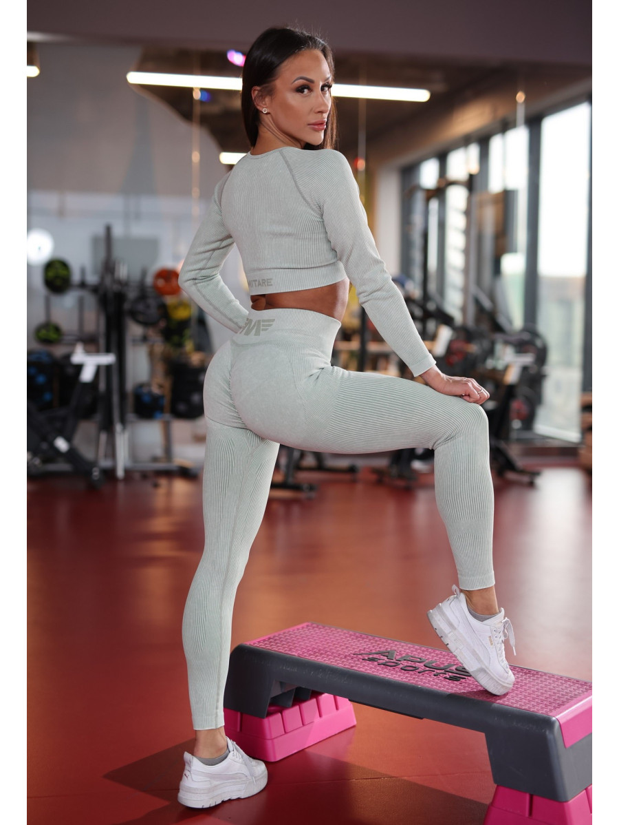 Crop Top sin costuras DREAM K107 oliva MITARE
