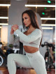 Crop Top sin costuras DREAM K107 oliva MITARE