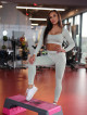 Crop Top sin costuras DREAM K107 oliva MITARE