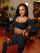 Crop Top sin costuras DREAM K107 grafito MITARE