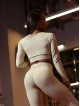 Crop Top sin costuras DREAM K107 beige MITARE