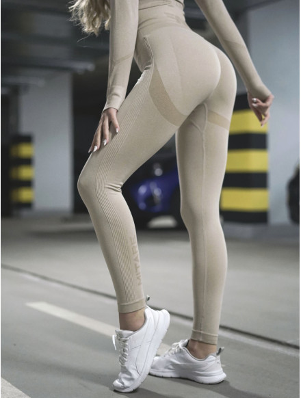 Leggings reductores moldeadores PUSH UP MAX ANGEL K001A beige MITARE
