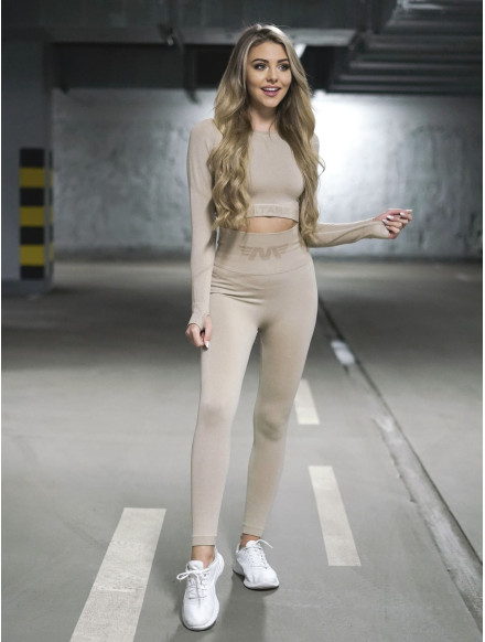 Leggings reductores moldeadores PUSH UP MAX ANGEL K001A beige MITARE 2
