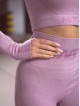 Top corto sin costuras PUSH UP MAX K084 morado claro MITARE