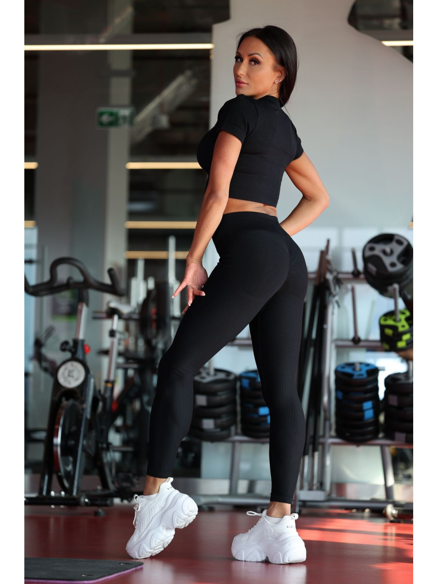 Leggings reductores moldeadores PUSH UP STREET COLLECTION K127 negro MITARE