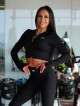 Crop top STREET COLLECTION K125 negro MITARE