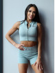 Camiseta sin mangas STREET COLLECTION K123 verde mar claro MITARE