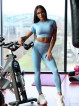 Leggings sin costuras SLIM PUSH UP K078 azul MITARE