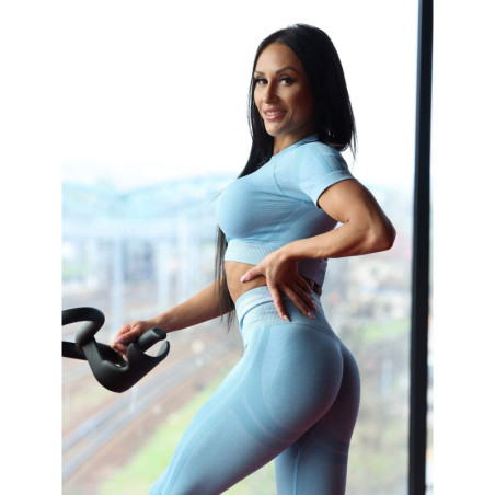 Camiseta SLIM PUSH UP K117 azul MITARE
