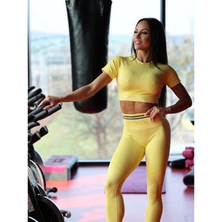 Leggings sin costuras SLIM PUSH UP K078 amarillo MITARE