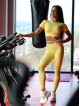 Camiseta SLIM PUSH UP K117 amarillo MITARE