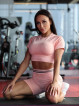 Camiseta SLIM PUSH UP K117 salmón MITARE