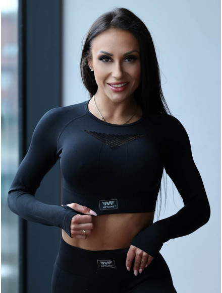 Crop top HYPNOTIZE K129 negro MITARE