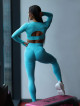 Leggings reductores moldeadores PUSH UP HYPNOTIZE K130 turquesa MITARE