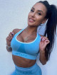 Sujetador sin costuras SLIM PUSH UP K079 azul MITARE
