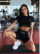 Pantalón corto SLIM PUSH UP K116 negro MITARE