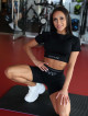Pantalón corto SLIM PUSH UP K116 negro MITARE