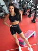 Pantalón corto SLIM PUSH UP K116 negro MITARE