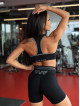 Pantalón corto SLIM PUSH UP K116 negro MITARE